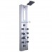 Bathroom Aluminum Shower Panel Thermostatic Tower w/ 10 Massage Jets - B079KJ6GRC